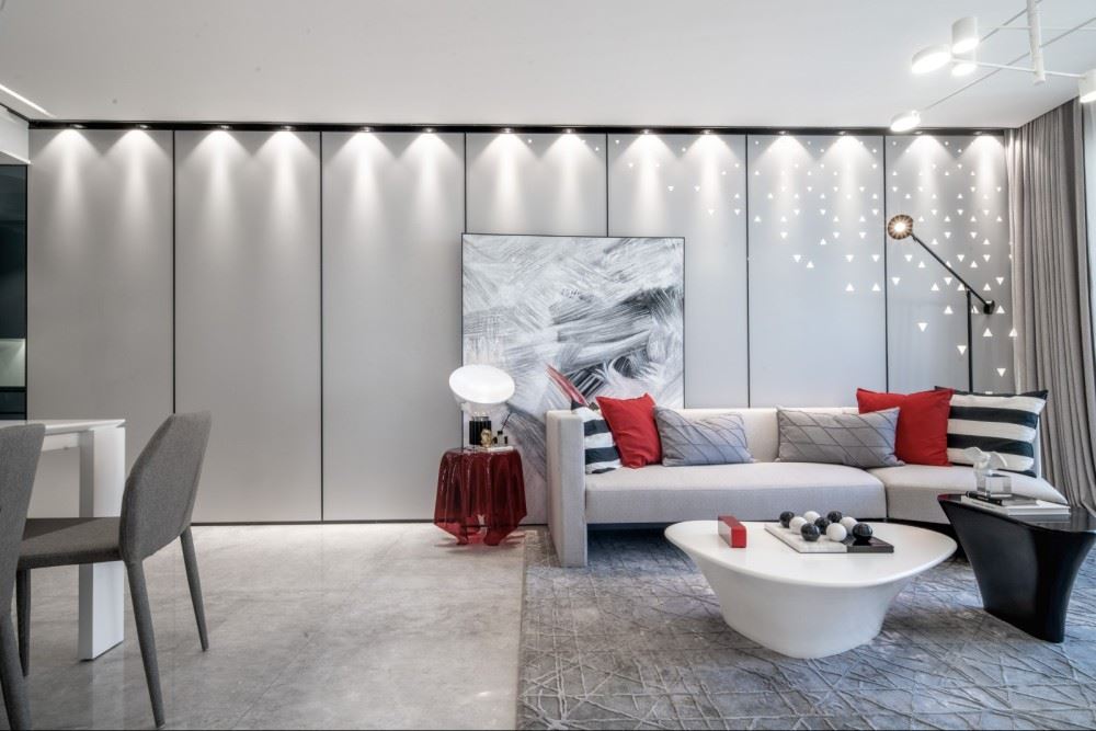 室內裝修匯鑫廣場141平米三居-現代簡約風格室內設計家裝案例